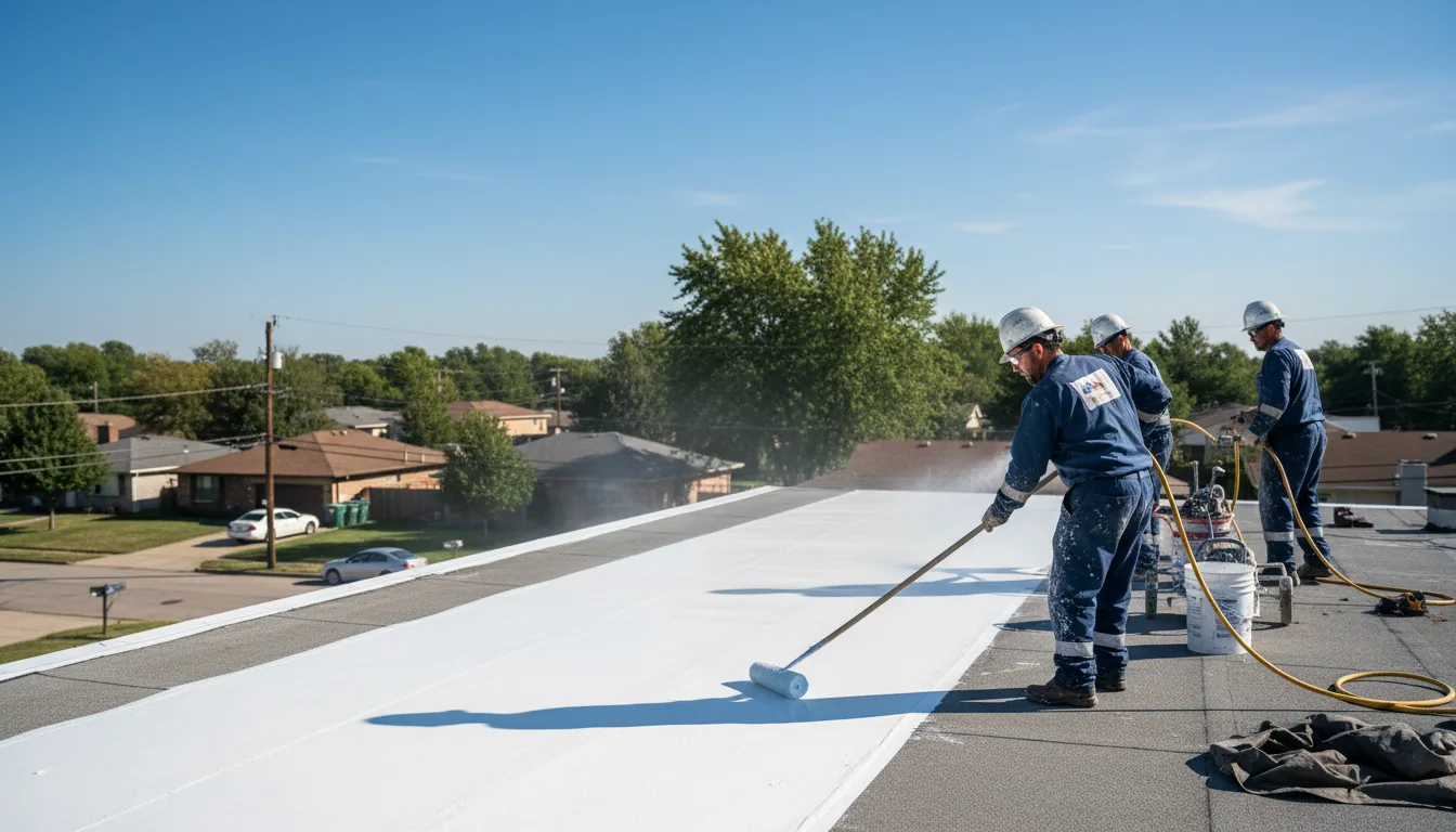 Commercial roof coating in Sidney, AR near me